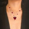 oly-33ea217fab8a9283f408648ca804ca0c Wholesale Trendy Red Heart Pendant Necklace Zinc Alloy Jewelry Accessory For Boutique Resale