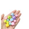 Wholesale Colorful Acrylic Loose Beads Star Square Pumpkin Bamboo Shapes for DIY Jewelry Making Fashion Accessory Gift