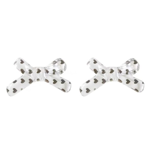 Wholesale Acrylic Loose Beads French Cute Polka Dot Bow Butterfly Charms for DIY Phone Chain Jewelry Making