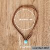 Wholesale Bohemian Turquoise Leather Pendant Necklace Geometric Alloy Charm Retro Style Jewelry Accessory Boutique Resale Gift