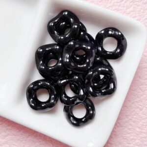 11-black / Size is about 16mm, inner ring is 6.5mm
