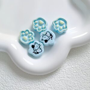 09-light blue / Size is about 20mm, hole diameter is about 4mm