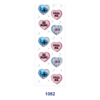 Wholesale 2/8/16pcs Seashell Floral Romantic Heart Print Pen and Bookmark Stickers UV DTF Wraps OLY Exclusive