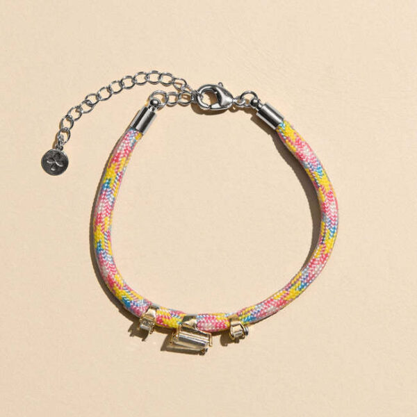 oly-36a8263f733fd9cfb11c13f264f66017 Wholesale Copper Electroplated Rainbow Gradient Braided Rope Bracelet With Zircon Fashion Jewelry Accessory For Women