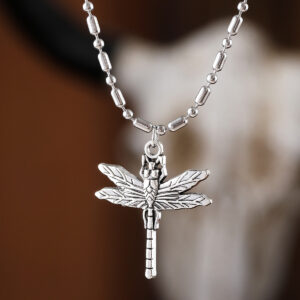 oly-36bc7cae0f786552ddaf7fd8bf7f8145 Wholesale Vintage Dragonfly Pendant Necklace Punk Style Antique Silver Alloy Fashion Jewelry Accessory For Resale
