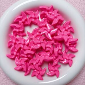 13-rose red / Size is about 22mm, hole diameter is about 3mm