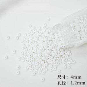 01-White / 4mm(200 pieces/bag)