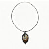 oly-374033a35625ddb093ca9c6c95217c1f Wholesale Gothic All Seeing Eye Pendant Necklace Retro Horus Eye Amulet Black Rope Chain Zinc Alloy Jewelry For Boutique Resale Or Gift