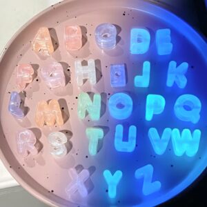 oly-379efd47e1a482e023812f416a9d4620 Wholesale Luminous Acrylic Letter Beads Glow in the Dark Alphabet Loose Beads DIY Jewelry and Phone Charm Craft Accessories