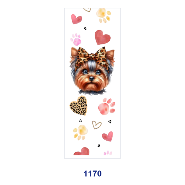 oly-37ced1804348603d07663c4c2bf74f57 Wholesale 2/8/16pcs Cute Dog Leopard Bow Paw Print Heart Bunny Carrot Print Pen and Bookmark Stickers UV DTF Wraps