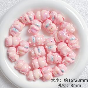 17-pink bear / Sold by the piece