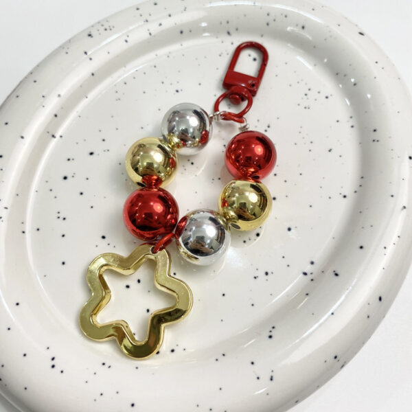 oly-380175ead1a7cfa2d798f7344f997d61 Wholesale UV Plated ABS 16mm DIY Beads, Gold Silver Red Heart Star Bow Charms for Jewelry Making, Fashion Accessory Gift