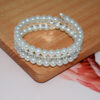 oly-38105ccb0d20a78dfa93f33537ddac6b Wholesale Women Silver Tone Pearl Rhinestone Multi Layer Bracelet Bridal Wedding Party Jewelry Accessory