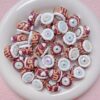 Wholesale Trendy Hand-Painted Acrylic Cartoon Beads 16mm Black Coffee Color for DIY Phone Chain Keychain Craft Supply Boutique Resale