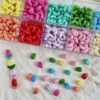 oly-3856db5cec3394e501f423ad36d799ae Wholesale Baked Paint Acrylic Tulip Loose Beads for DIY Phone Chain Jewelry Making Fashion Accessory Gift