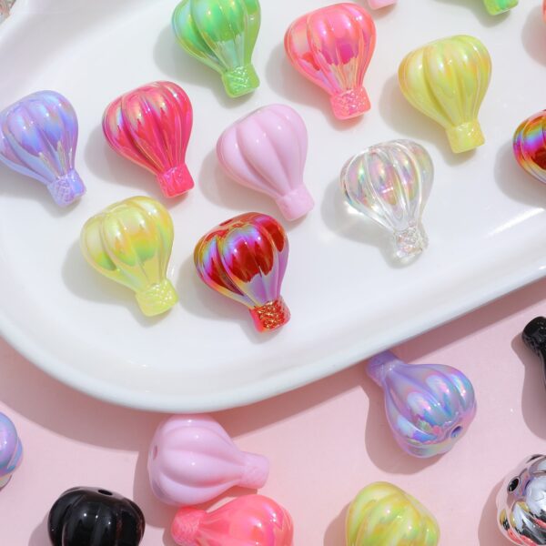 oly-3886ea159e15d74eb6284247c2c30715 Wholesale Tiktok explosion acrylic uv color-plated solid color hot air balloon hand painted bottom embryo beaded diy mobile phone chain jewelry accessories