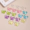 oly-393840a7540f47ad7874af20e2340412 Wholesale Chic Iridescent Butterfly Acrylic Beads for DIY Earrings Necklace Jewelry Accessory Making