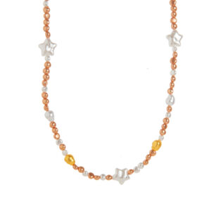 pale yellow pearl necklace