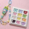 oly-39873c34f0f97cf0dcbbd51bc3a84ca5 Wholesale Colorful Painted Alloy Four-Pointed Star Loose Beads DIY Jewelry Accessory, Chic for Bracelet Necklace Bag Charm, Gift Boutique Resale