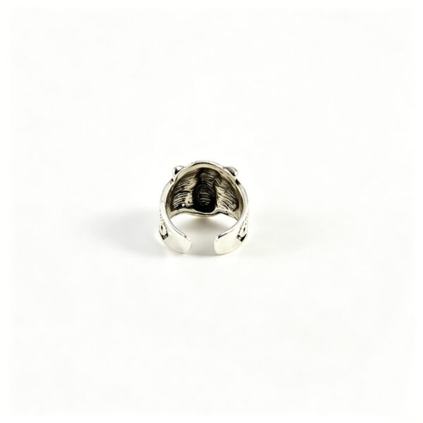 Wholesale Chic Geometric Tiger Head Ring Zinc Alloy Silver Adjustable Unisex Jewelry Accessory Gift