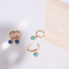 oly-39c745e3395281991da008455bd0aaf0 Wholesale European Style Heart Shaped 12 Birthstone Earrings Copper Electroplated Fashion Jewelry Gift