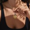oly-3a1eaf951e2114250e2ab628ecd4959a Wholesale Vintage Pomegranate Openable Locket Necklace Copper Electroplated Fashion Accessory Boutique Resale And Gift