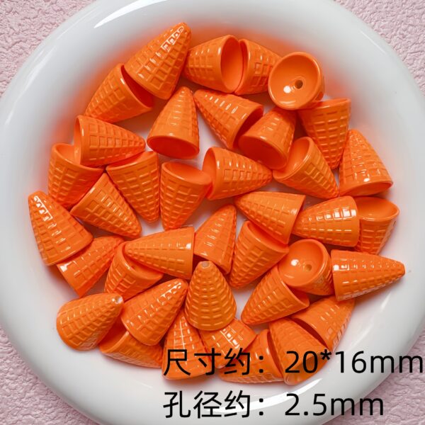 oly-3a269b0b55492a0c22047a07e8218f4c Wholesale Stylish Acrylic Ice Cream Cone Beads for DIY Phone Charm Keychain Jewelry Making