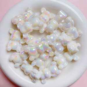 A182-03-solid white / The size is about 24*34mm, the aperture is about 2.8mm