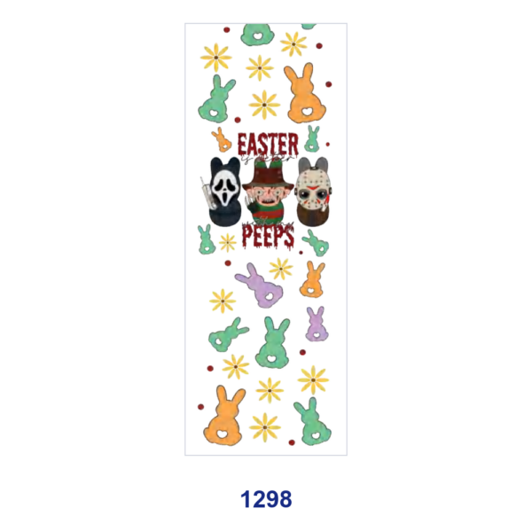 oly-3a820b21f6507d6ce82a137120f8674c Wholesale 2/8/16pcs Spooky Movie Character Easter Bunny Floral Festive Quote Art Print Pen and Bookmark Stickers UV DTF Wraps OLY Exclusive