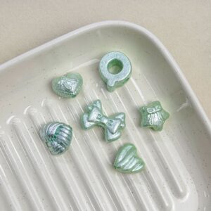 03-Light Green / Letter beads