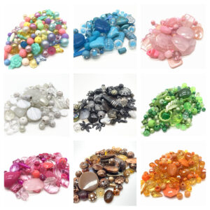 Wholesale Acrylic Mixed Color Loose Beads for DIY Jewelry Making, Bracelets, Phone Charms, and Craft Supply