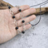 Wholesale Trendy Black Pearl Star Hollow Necklace Set Women S Zinc Alloy Fashion Jewelry Accessory