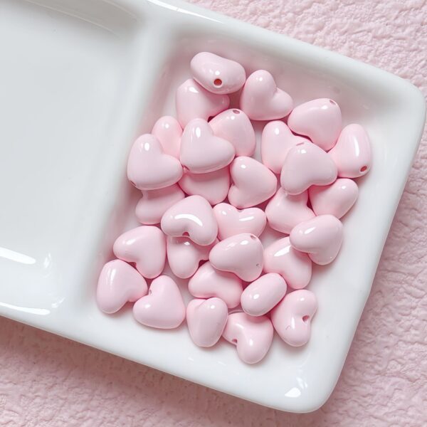oly-3b59ae86444e10a856a7a11e79a0ef16 Wholesale Trendy Red Painted Acrylic Heart Beads for DIY Jewelry Making and Phone Charm Accessories
