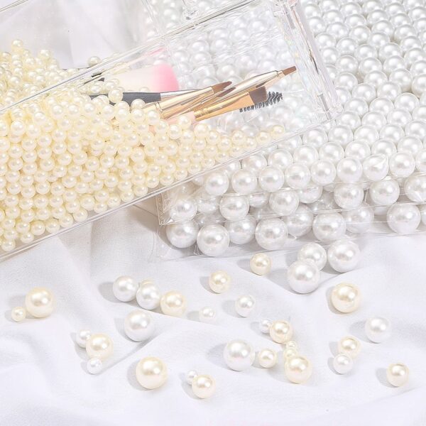 oly-3ba8a0d933eb14390dd9a34d52407317 Wholesale High-Gloss Imitation Pearl Loose Beads, 4mm Rice White, DIY Jewelry & Nail Art, Fashion Accessory