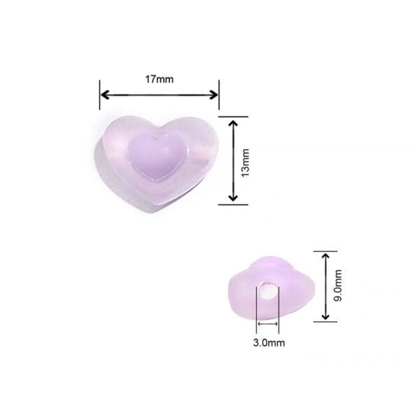 Wholesale Frosted Acrylic Loose Beads Love Star Plum Blossom Shapes for DIY Hair Accessories Craft