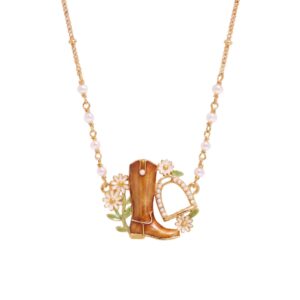 Boots horseshoe necklace