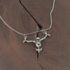 oly-3c928c5ea12bd6516f995bae2fb1801a Wholesale Antique Silver Skull Pendant Necklace Gothic Halloween Style Punk Jewelry Accessory For Gift Boutique Resale
