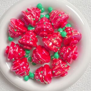 04-red / Size is about 27*34mm, hole diameter is about 2.5mm
