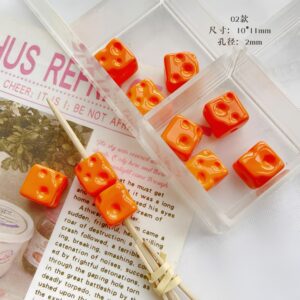 02-orange / See pictures for size (sold by the piece)