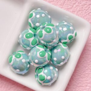 08-Cyan / The size is about 17*16mm, the aperture is about 2.6mm