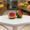 oly-3ec798f638a3fb96562d2bf89934ca74 Wholesale Resin Watermelon Half Cut Charm DIY Keychain Accessory Gift