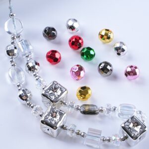 oly-3ed5c054c1b92d6db93257439589d3cf Wholesale Stylish Earth Angel Acrylic Beads for DIY Phone Charms Jewelry Making Electroplated Disco Beads Craft Gift