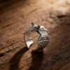 oly-3f0d6ae694d8b8413f129b95d279dd8a Wholesale Vintage Dark Bat Adjustable Ring Antique Silver Zinc Alloy Unisex Jewelry Accessory Boutique Resale