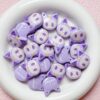 Wholesale Trendy Cat Head Acrylic Painted Beads 3 Hole DIY Phone Chain Keychain Jewelry Accessory OLY Exclusive
