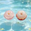 Wholesale Large Half Peeled Lychee Resin Keychain Charm DIY Bag Accessory Craft Supply