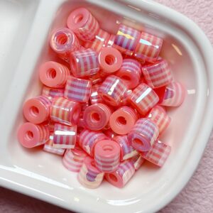 04-pink / Size is about 10*9mm, hole diameter is about 4.5mm