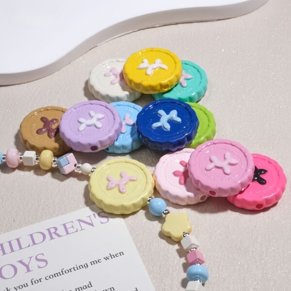 oly-4008d52e68fee27d1ee4dca27c75c0c8 Wholesale Cute Balloon Dog Acrylic Beads Baked Enamel Finish DIY Phone Charm Jewelry Accessory for Boutique Resale