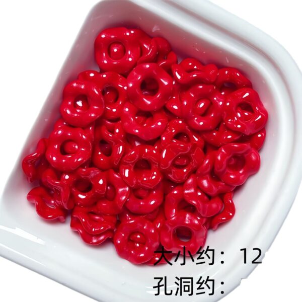 oly-40155daf6c14010eb987bd0fe67b0503 Wholesale Acrylic Painted Lace Beads for DIY Jewelry Making Decorative Phone Charm Craft Supply