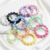 Wholesale Acrylic AB Color Bitter Gourd Shape Loose Beads Electroplated Finish for DIY Hair Accessories Jewelry Making
