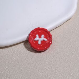 04-red / Size is about 23*23mm, hole diameter is about 2.5mm